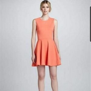 Diane Von Furstenberg Jeannie Sleeveless Mini Dress Coral Pink